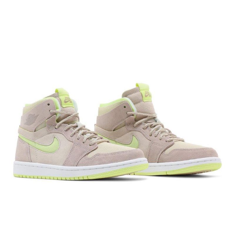 Γυναικεία Παπούτσια Air Jordan 1 High Zoom Comfort Λευκά Γκρι Κίτρινα