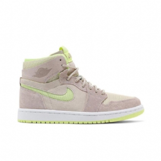Γυναικεία Παπούτσια Air Jordan 1 High Zoom Comfort Λευκά Γκρι Κίτρινα