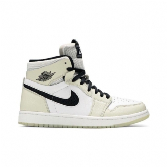 Γυναικεία Παπούτσια Air Jordan 1 High Zoom Comfort Λευκά Γκρι Μαύρα