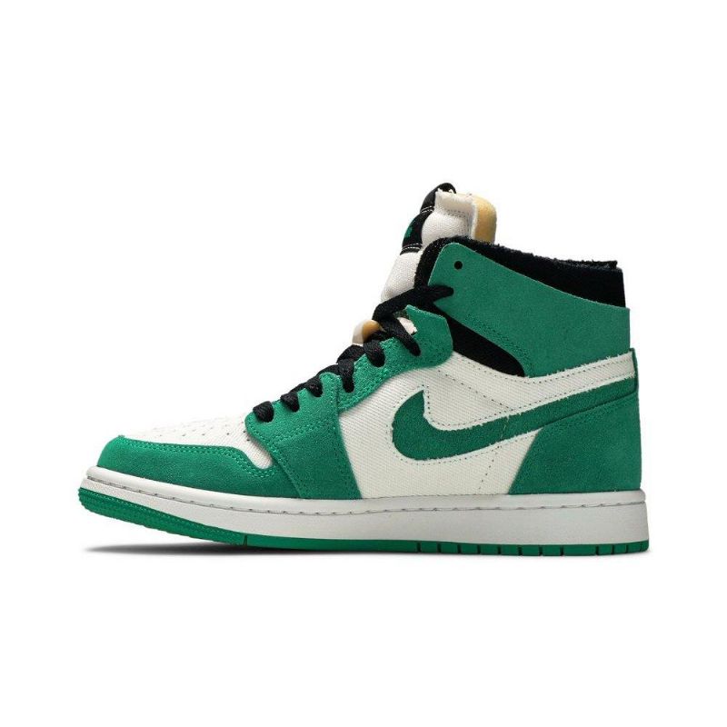 Γυναικεία Παπούτσια Air Jordan 1 High Zoom Comfort Πράσινα Λευκά Μαύρα