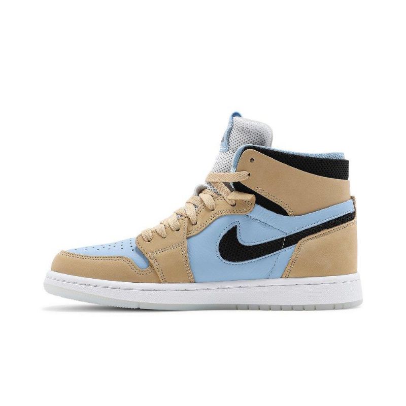 Γυναικεία Παπούτσια Air Jordan 1 High Zoom Comfort Υψηλό Μπλε Καφέ Μαύρο Λευκό