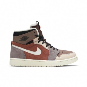 Γυναικεία Παπούτσια Air Jordan 1 High Zoom Καφέ Μαύρα Μπεζ