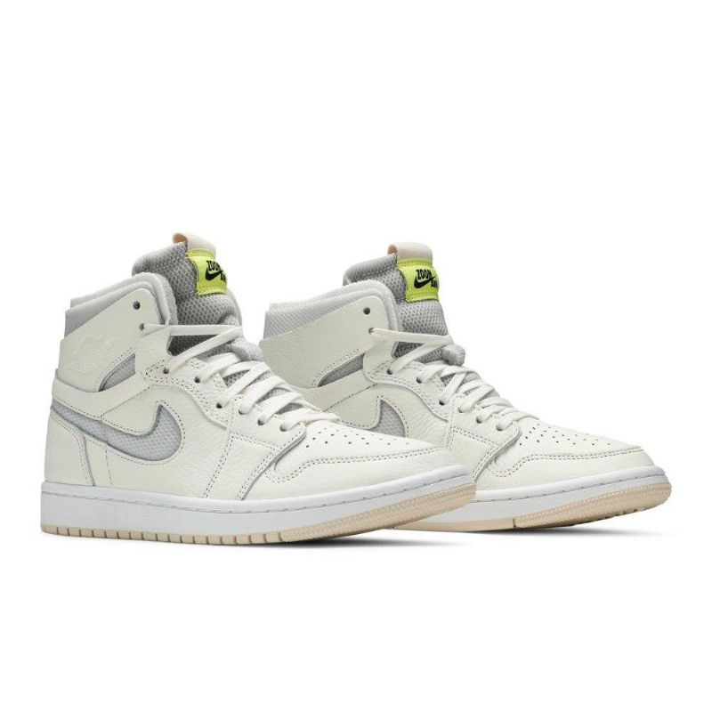 Γυναικεία Παπούτσια Air Jordan 1 High Zoom Λευκά Γκρι Κίτρινα