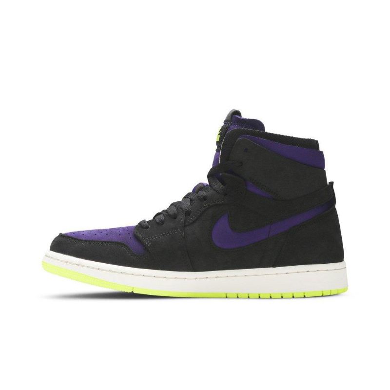 Γυναικεία Παπούτσια Air Jordan 1 High Zoom Μαύρα Μωβ Κίτρινα