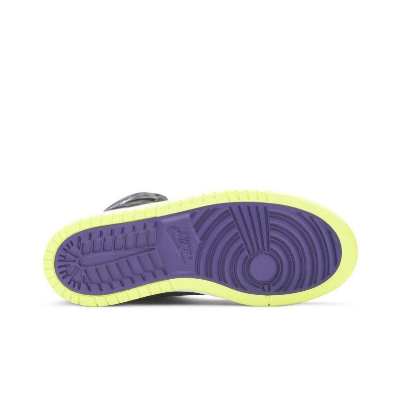 Γυναικεία Παπούτσια Air Jordan 1 High Zoom Μαύρα Μωβ Κίτρινα