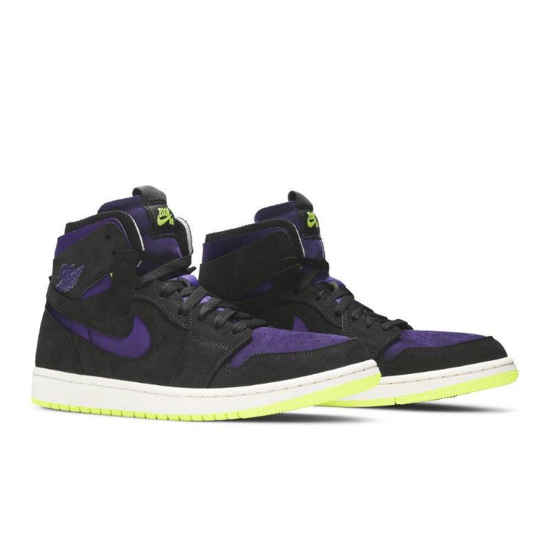 Γυναικεία Παπούτσια Air Jordan 1 High Zoom Μαύρα Μωβ Κίτρινα