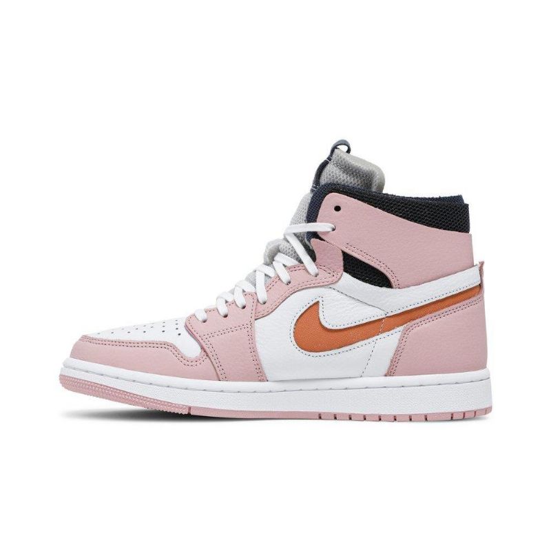 Γυναικεία Παπούτσια Air Jordan 1 High Zoom Ροζ Λευκό Γκρι Μαύρα