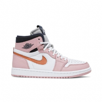 Γυναικεία Παπούτσια Air Jordan 1 High Zoom Ροζ Λευκό Γκρι Μαύρα