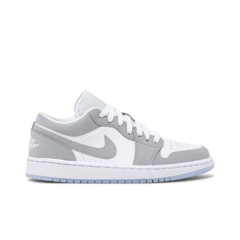 Γυναικεία Παπούτσια Air Jordan 1 Low Άσπρο Γκρί