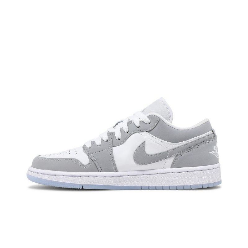 Γυναικεία Παπούτσια Air Jordan 1 Low Άσπρο Γκρί
