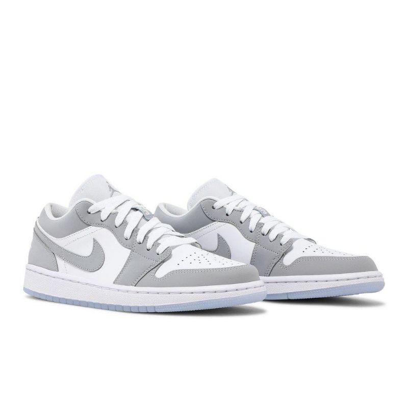 Γυναικεία Παπούτσια Air Jordan 1 Low Άσπρο Γκρί