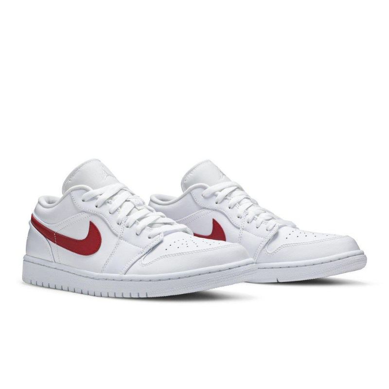 Γυναικεία Παπούτσια Air Jordan 1 Low Άσπρο Κόκκινος