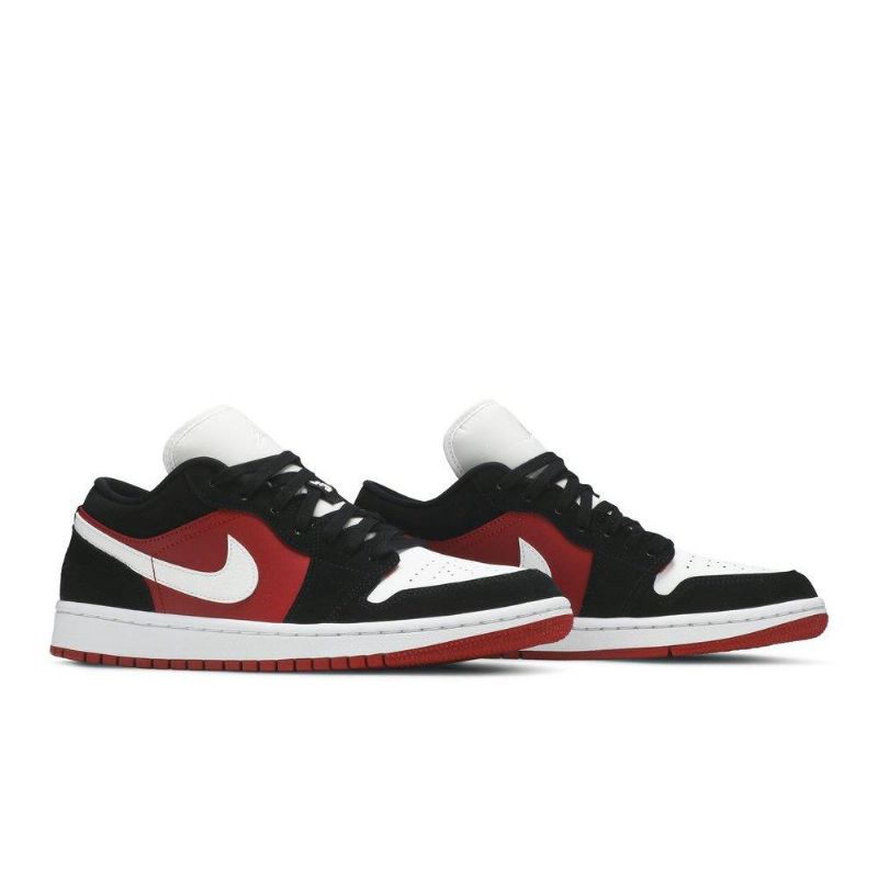 Γυναικεία Παπούτσια Air Jordan 1 Low Άσπρο Κόκκινος Μαύρος