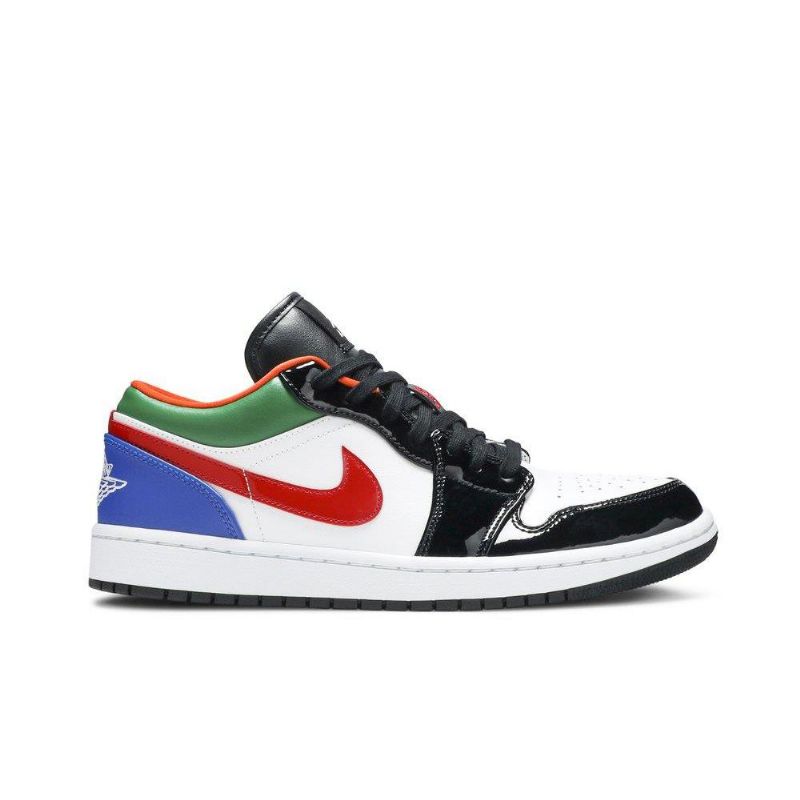 Γυναικεία Παπούτσια Air Jordan 1 Low Άσπρο Μαύρα Πολύχρωμα
