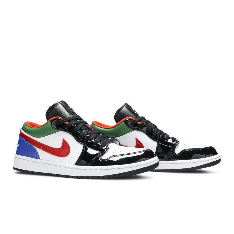 Γυναικεία Παπούτσια Air Jordan 1 Low Άσπρο Μαύρα Πολύχρωμα