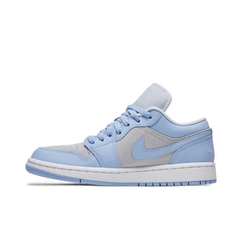 Γυναικεία Παπούτσια Air Jordan 1 Low Γκρί Ασήμι Μπλε
