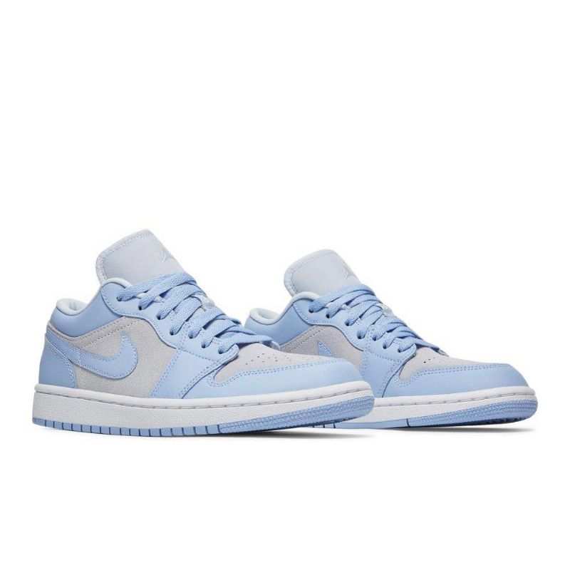 Γυναικεία Παπούτσια Air Jordan 1 Low Γκρί Ασήμι Μπλε