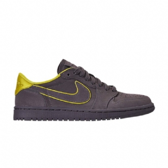 Γυναικεία Παπούτσια Air Jordan 1 Low Γκρί Κίτρινος