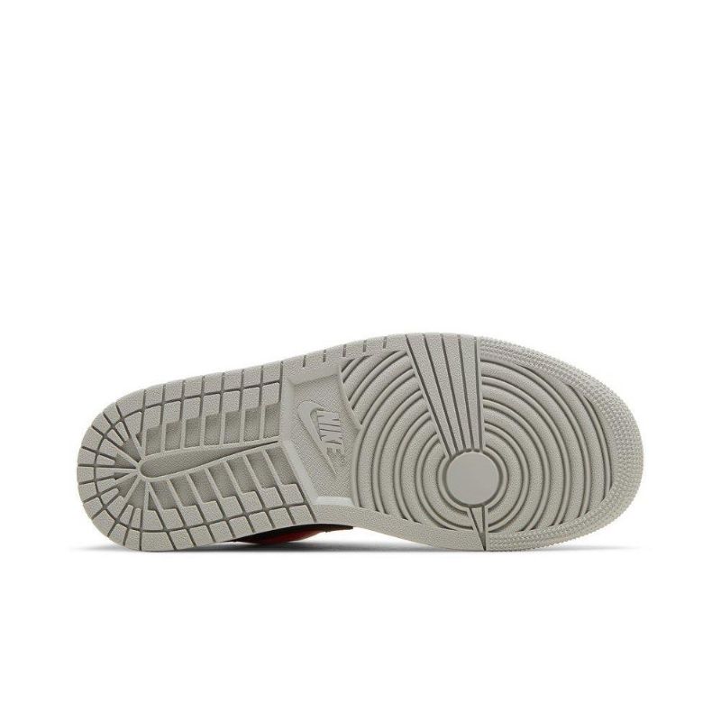 Γυναικεία Παπούτσια Air Jordan 1 Low Γκρί Κόκκινος Μαύρος