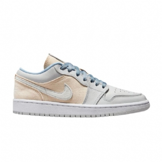 Γυναικεία Παπούτσια Air Jordan 1 Low Γκρί Μπεζ Μπλε