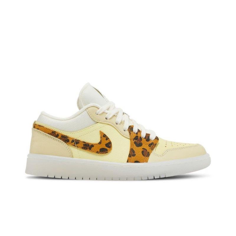 Γυναικεία Παπούτσια Air Jordan 1 Low Κίτρινος Άσπρο Leopard