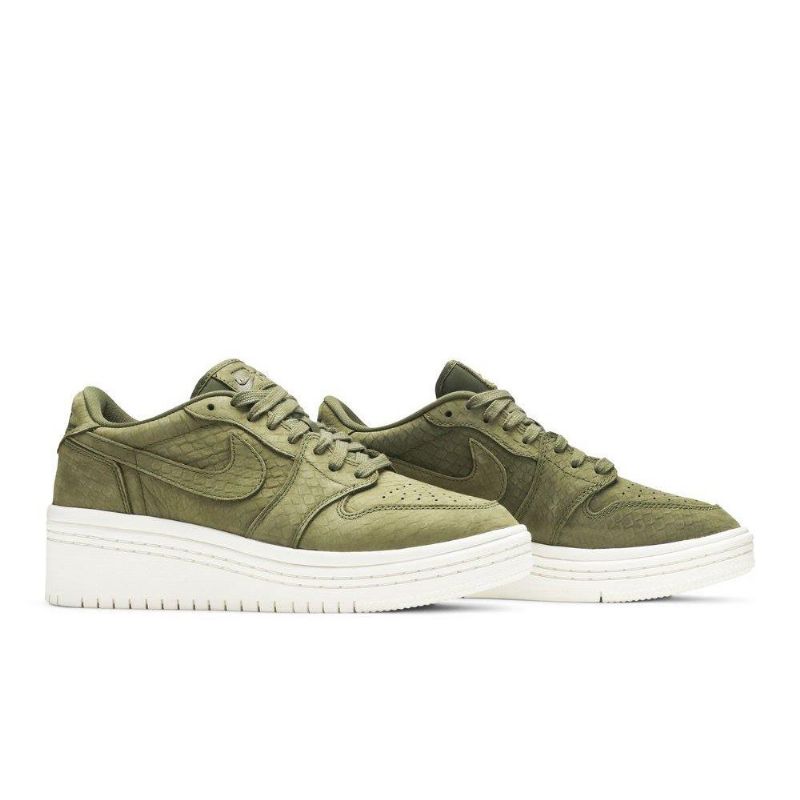 Γυναικεία Παπούτσια Air Jordan 1 Low Lifted Olive Πράσινος Άσπρο