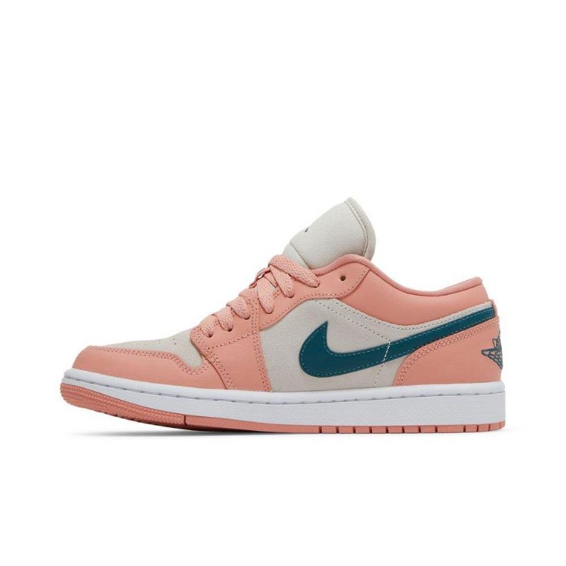 Γυναικεία Παπούτσια Air Jordan 1 Low Ροζ Γκρί Πράσινος