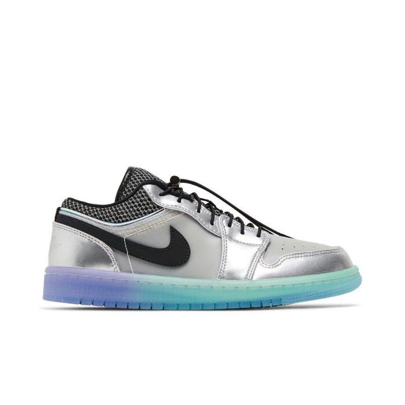 Γυναικεία Παπούτσια Air Jordan 1 Low Se Άσπρο Ασήμι Μαύρα