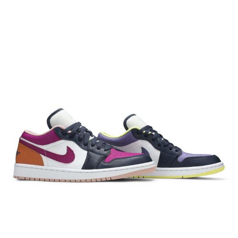 Γυναικεία Παπούτσια Air Jordan 1 Low Se Άσπρο Μαύρα Πολύχρωμα