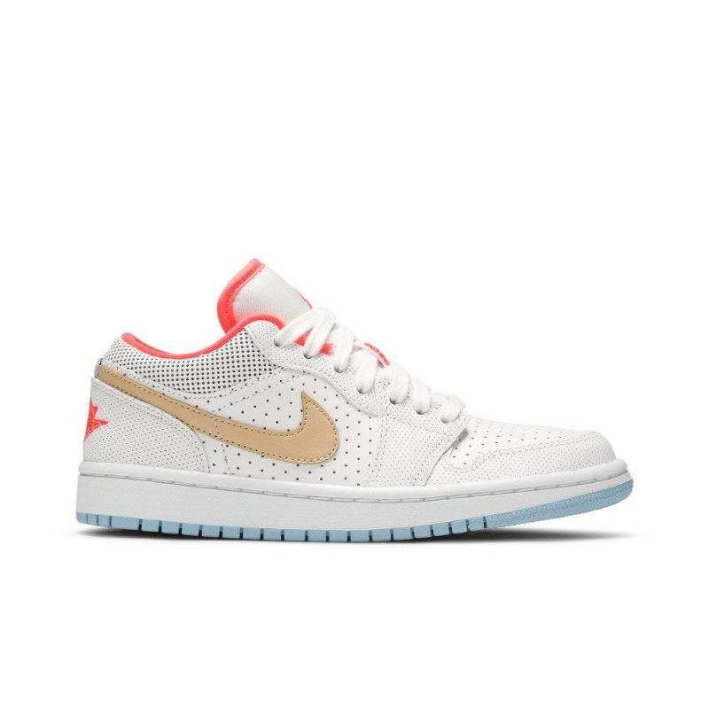 Γυναικεία Παπούτσια Air Jordan 1 Low Se Λευκά Κόκκινα Καφέ