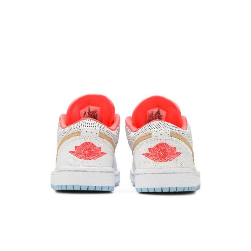 Γυναικεία Παπούτσια Air Jordan 1 Low Se Λευκά Κόκκινα Καφέ