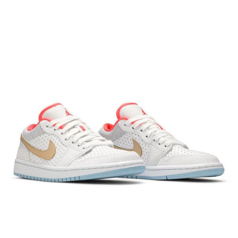 Γυναικεία Παπούτσια Air Jordan 1 Low Se Λευκά Κόκκινα Καφέ