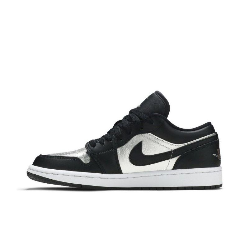 Γυναικεία Παπούτσια Air Jordan 1 Low Se Μαύρα Ασημί Λευκά