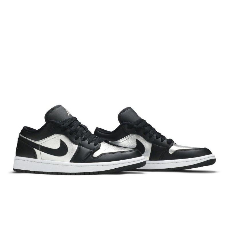 Γυναικεία Παπούτσια Air Jordan 1 Low Se Μαύρα Ασημί Λευκά