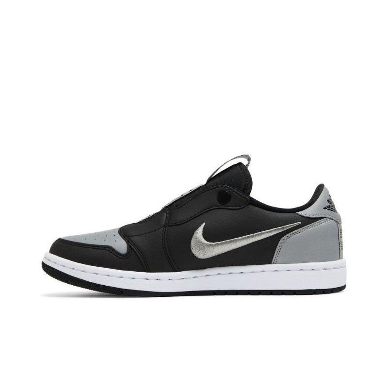 Γυναικεία Παπούτσια Air Jordan 1 Low Slip Μαύρα Γκρι Λευκά