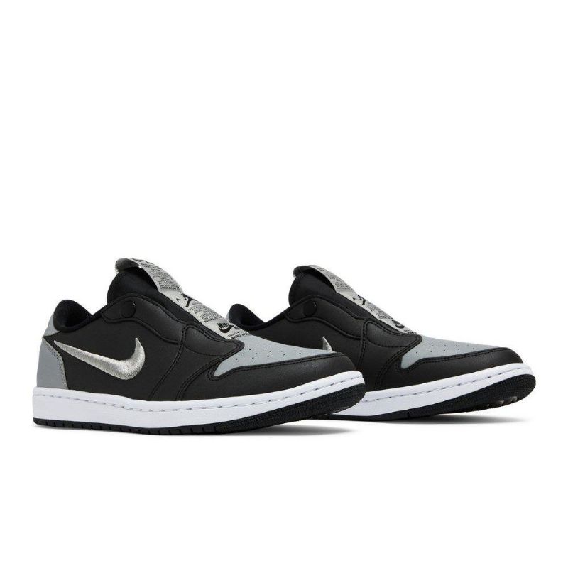 Γυναικεία Παπούτσια Air Jordan 1 Low Slip Μαύρα Γκρι Λευκά