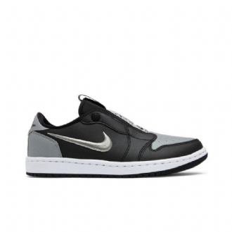 Γυναικεία Παπούτσια Air Jordan 1 Low Slip Μαύρα Γκρι Λευκά