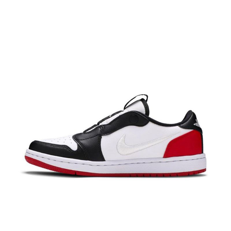 Γυναικεία Παπούτσια Air Jordan 1 Low Slip Μαύρα Λευκά Κόκκινα