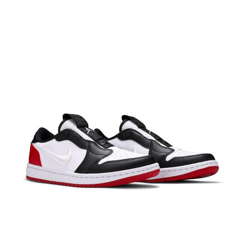 Γυναικεία Παπούτσια Air Jordan 1 Low Slip Μαύρα Λευκά Κόκκινα