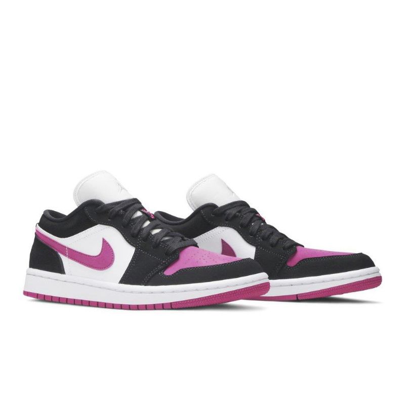 Γυναικεία Παπούτσια Air Jordan 1 Μαύρα Μωβ Λευκά
