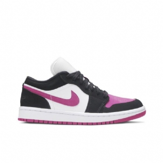 Γυναικεία Παπούτσια Air Jordan 1 Μαύρα Μωβ Λευκά