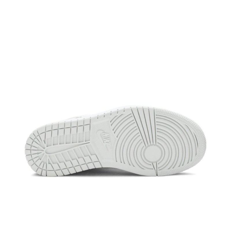 Γυναικεία Παπούτσια Air Jordan 1 Mid Άσπρο Γκρί