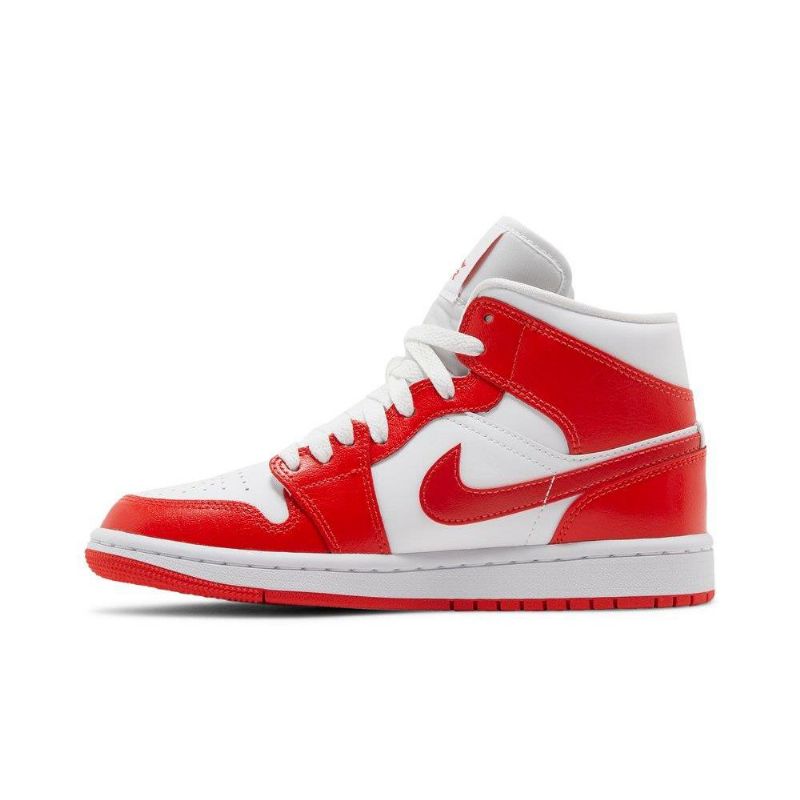 Γυναικεία Παπούτσια Air Jordan 1 Mid Άσπρο Κόκκινος