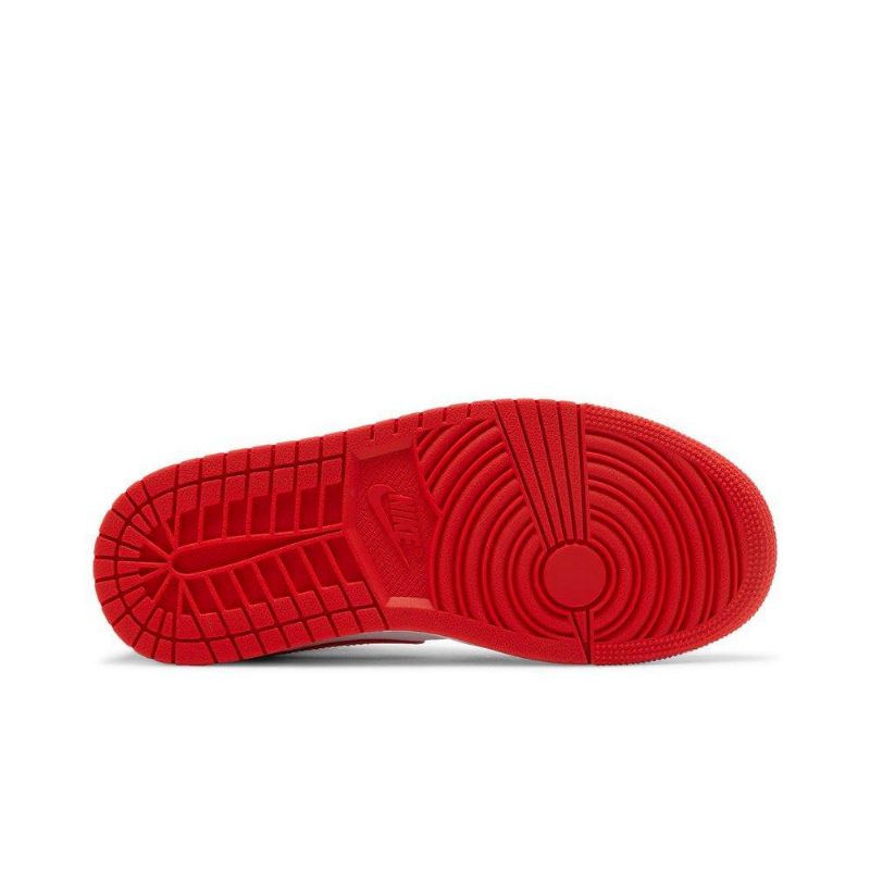 Γυναικεία Παπούτσια Air Jordan 1 Mid Άσπρο Κόκκινος
