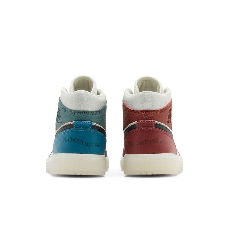 Γυναικεία Παπούτσια Air Jordan 1 Mid Άσπρο Κόκκινος Πράσινος