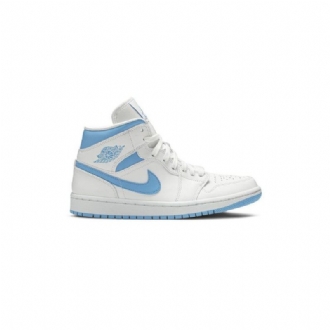 Γυναικεία Παπούτσια Air Jordan 1 Mid Άσπρο Μπλε