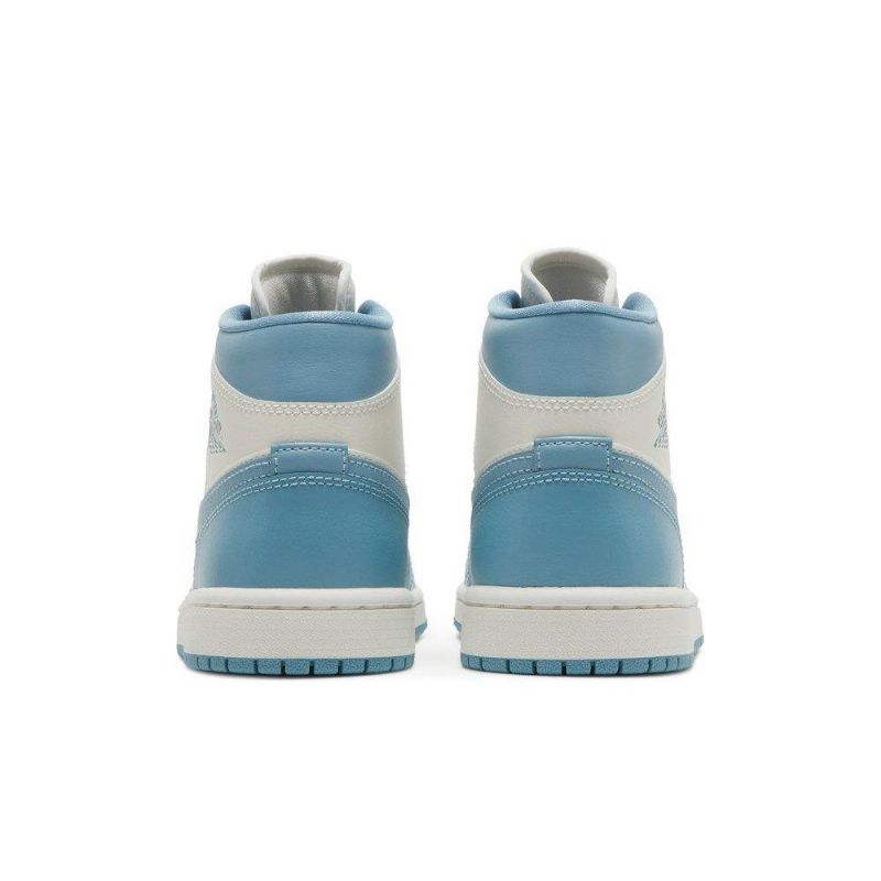 Γυναικεία Παπούτσια Air Jordan 1 Mid Άσπρο Μπλε