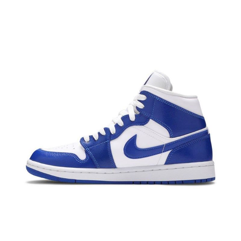 Γυναικεία Παπούτσια Air Jordan 1 Mid Άσπρο Μπλε