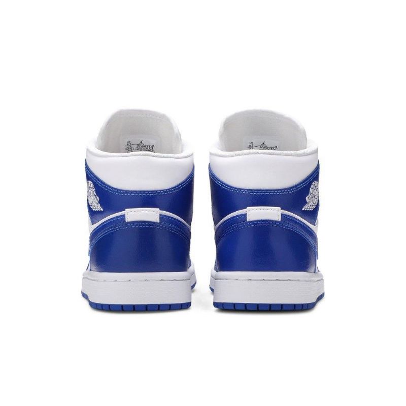 Γυναικεία Παπούτσια Air Jordan 1 Mid Άσπρο Μπλε