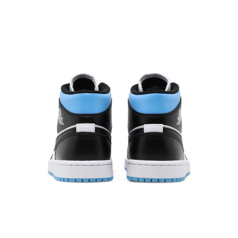 Γυναικεία Παπούτσια Air Jordan 1 Mid Άσπρο Μπλε Μαύρος